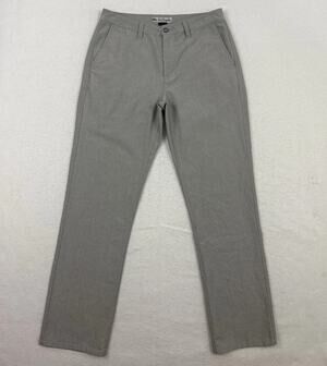 Travis Mathew Open To Close Golf Pants Mens 32 Herringbone Gray Stretch